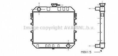 AVA QUALITY COOLING ol2006 -  Радиатор, охлаждение двигателя